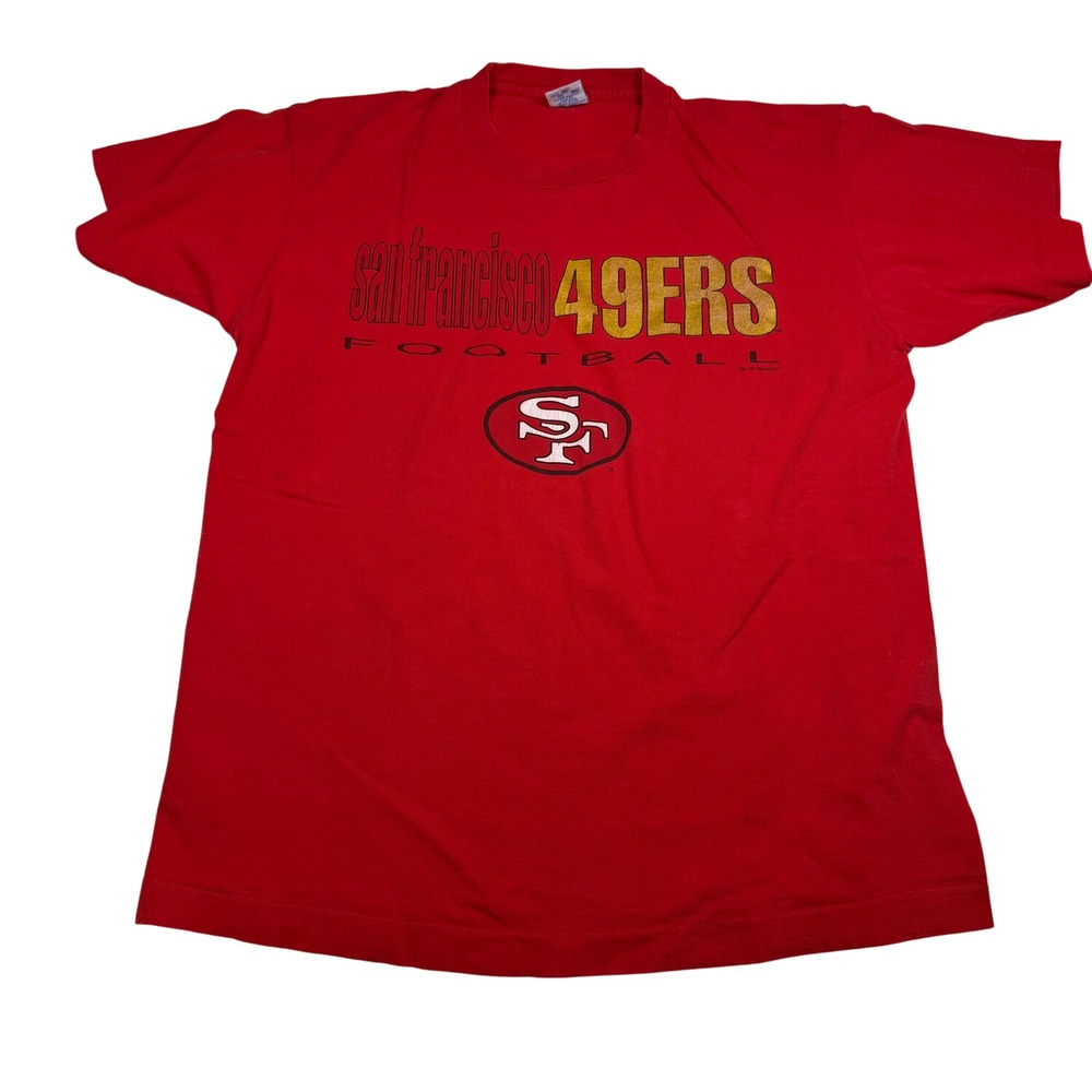 Vintage 1994 San Francisco 49ers Salem Sportswear T Shirt Mens Large Red NFL SF